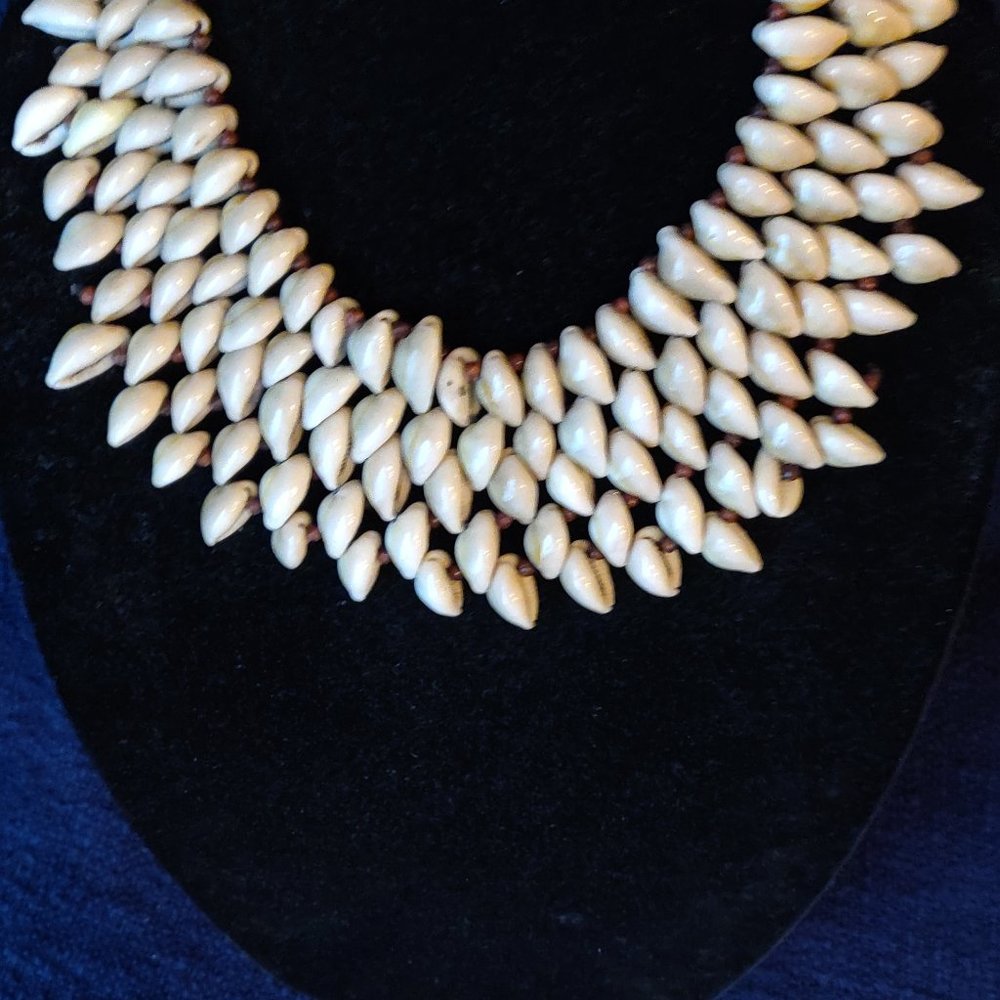 Shell Bib Statement Necklace